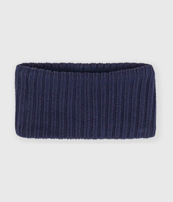 Snood bébé en tricot uni doublé polaire