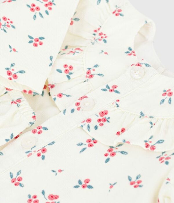 Robe bébé en coton imprimé à fleurs