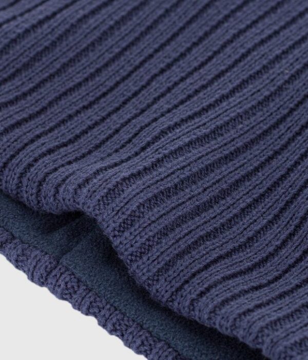 Snood enfant en tricot uni doublé polaire