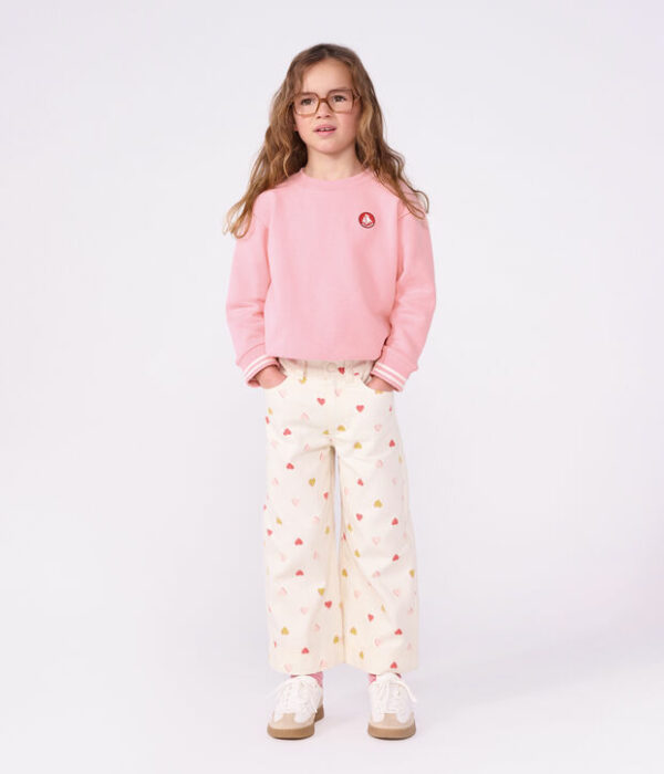 Sweatshirt enfant en coton uni