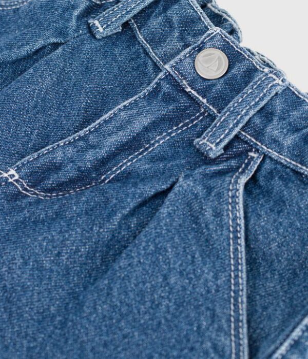 Pantalon bébé en denim uni