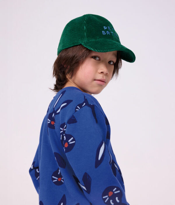 Sweatshirt enfant en coton imprimé animalier