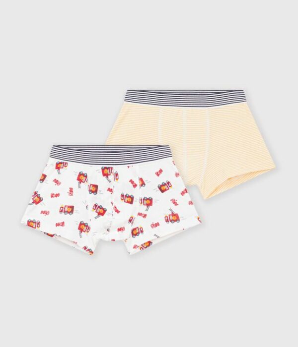 Lot de boxers enfant en coton imprimé pompier