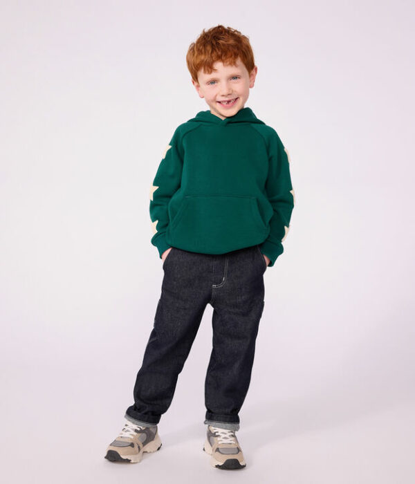 Sweatshirt à capuche enfant en coton uni