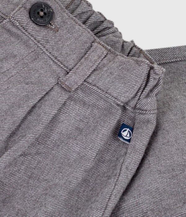 Pantalon bébé en flanelle unie