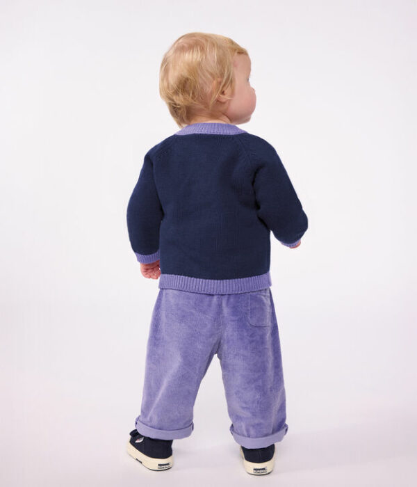 Pantalon bébé en velours uni
