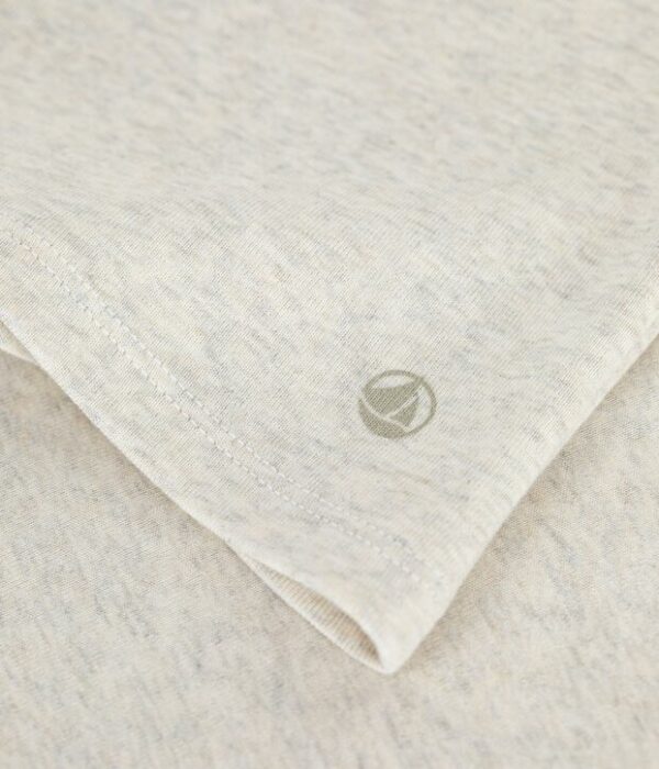 Tee-shirt femme en coton manches longue uni