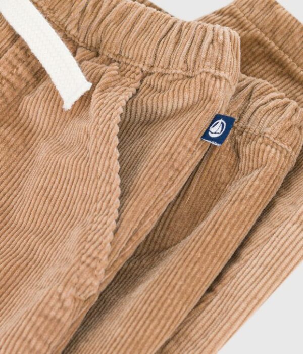 Pantalon bébé en velours uni