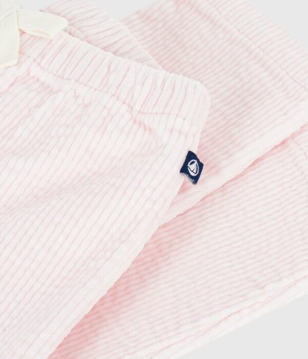 Pantalon bébé en velours uni