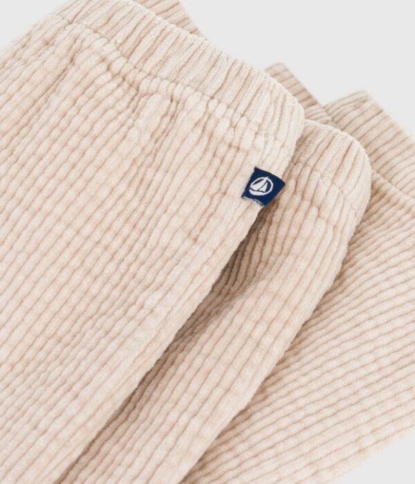 Pantalon bébé en velours uni