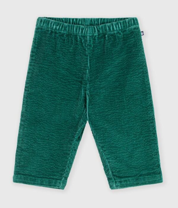 Pantalon bébé en velours uni