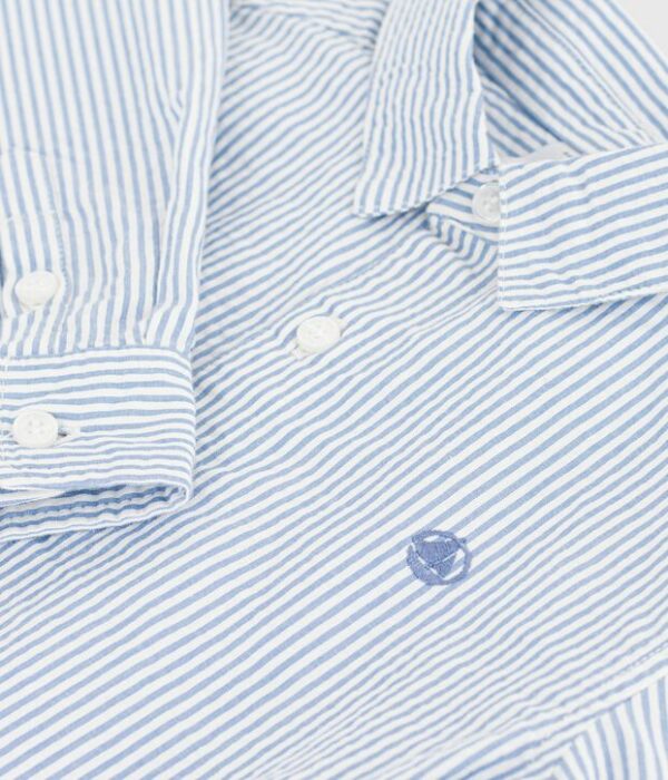 Chemise enfant en coton à rayures