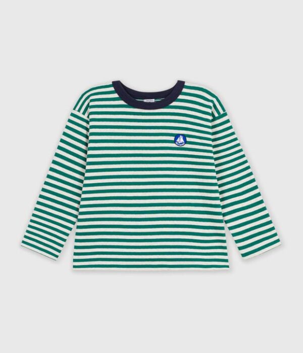 Tee-shirt enfant manches longues à rayures