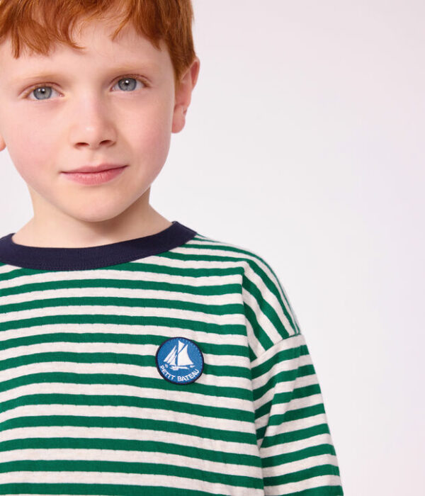 Tee-shirt enfant manches longues à rayures