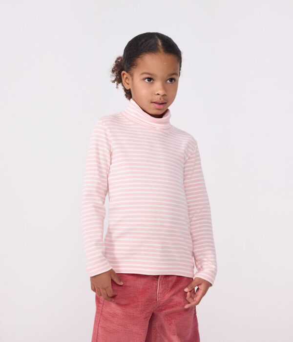 Sous-pull enfant en coton à rayures