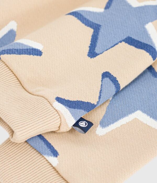 Sweatshirt bébé en coton imprimé étoiles