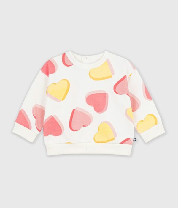 Sweatshirt bébé en coton imprimé étoiles