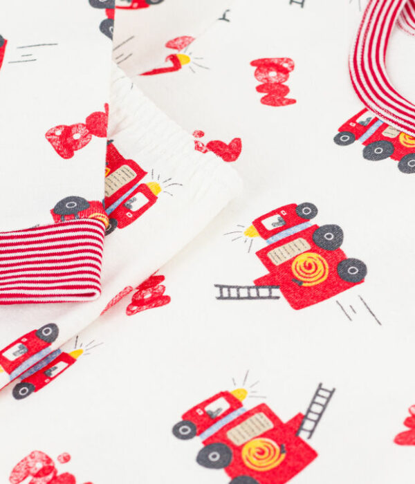 Pyjama très ajusté enfant en coton imprimé pompier
