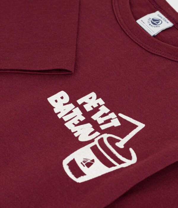 Tee-shirt enfant manches longues à motif