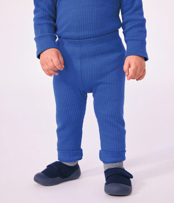 Legging bébé en coton uni
