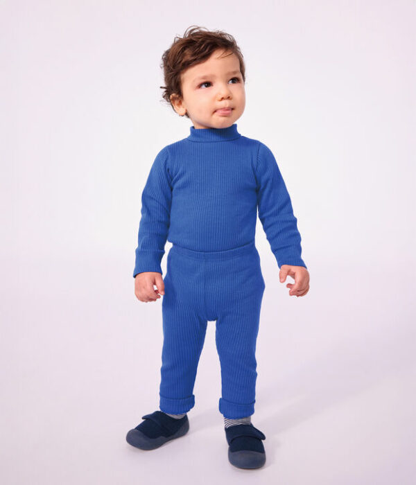 Legging bébé en coton uni