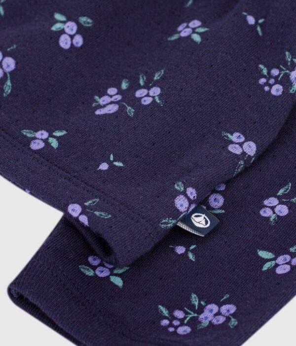 Cardigan bébé en coton imprimé à fleurs