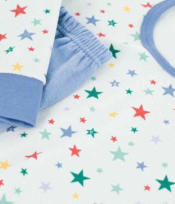 Pyjama enfant en velours imprimé étoiles