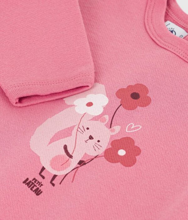 Sweatshirt bébé en coton imprimé animalier