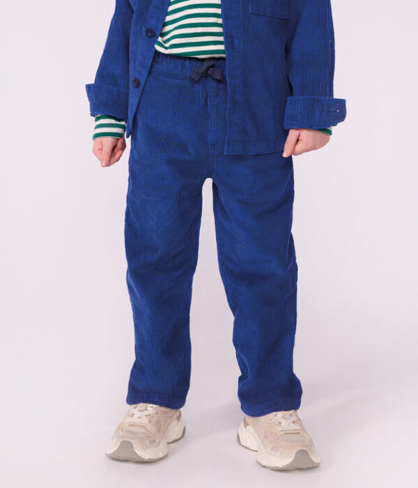Pantalon droit en velours
