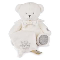 DOUDOU 25 ANS - OURS ARGENT Pantin avec doudou mou