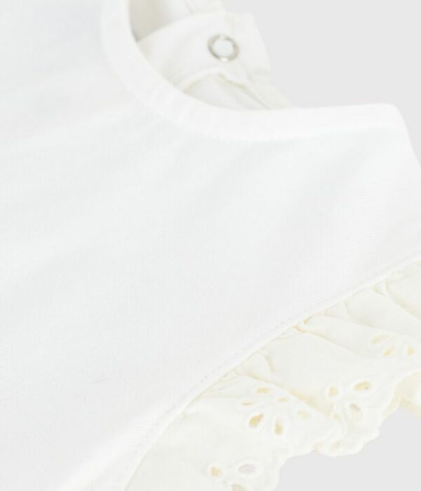 Tee-shirt bébé en coton à manches courtes, uni
