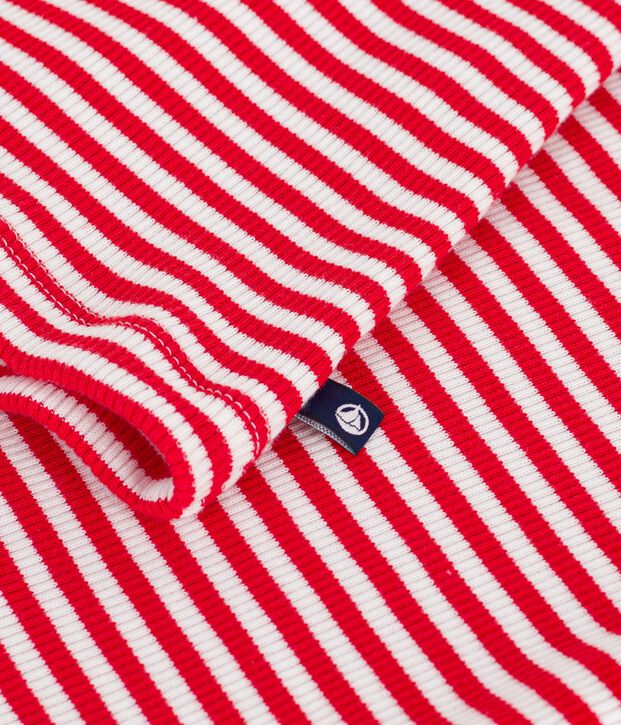 Tee-shirt femme en coton manches courtes à rayures – Image 4