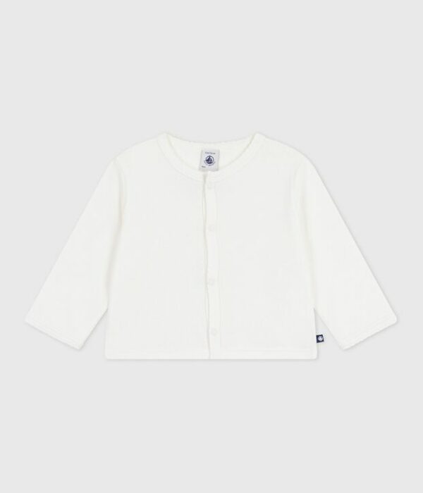 Cardigan bébé en coton uni