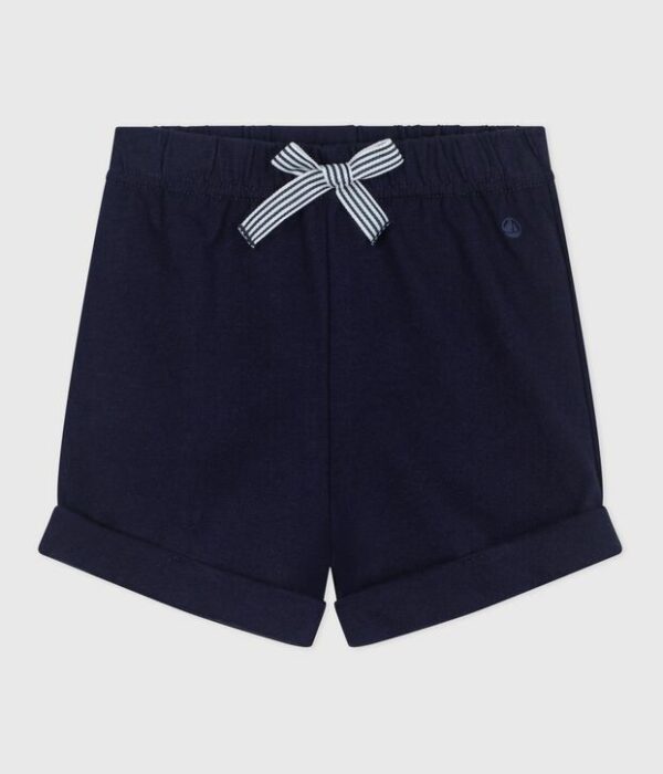 Short bébé en coton uni